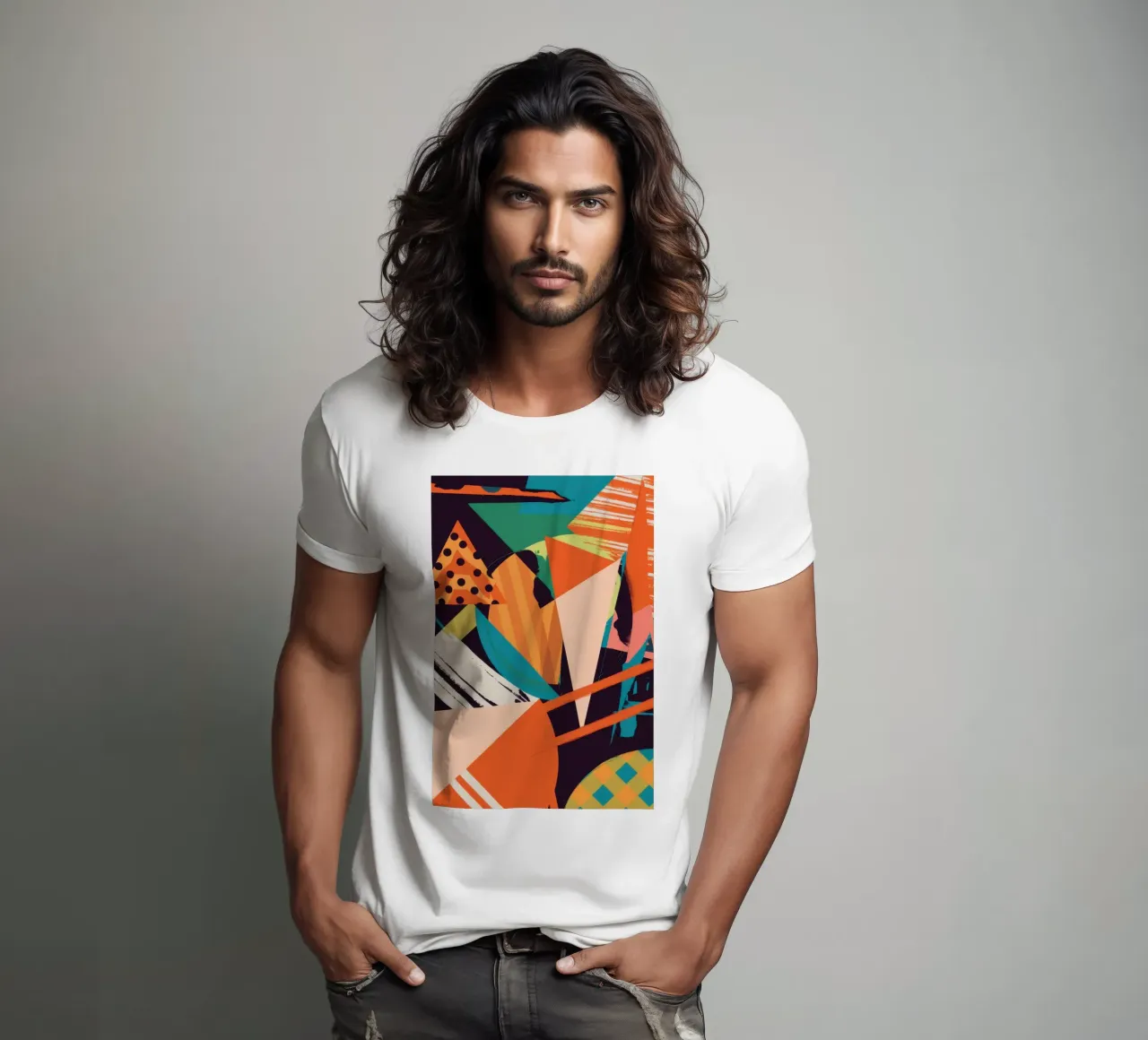 Dynamic Shape Collision t-shirt by Nova Glaze