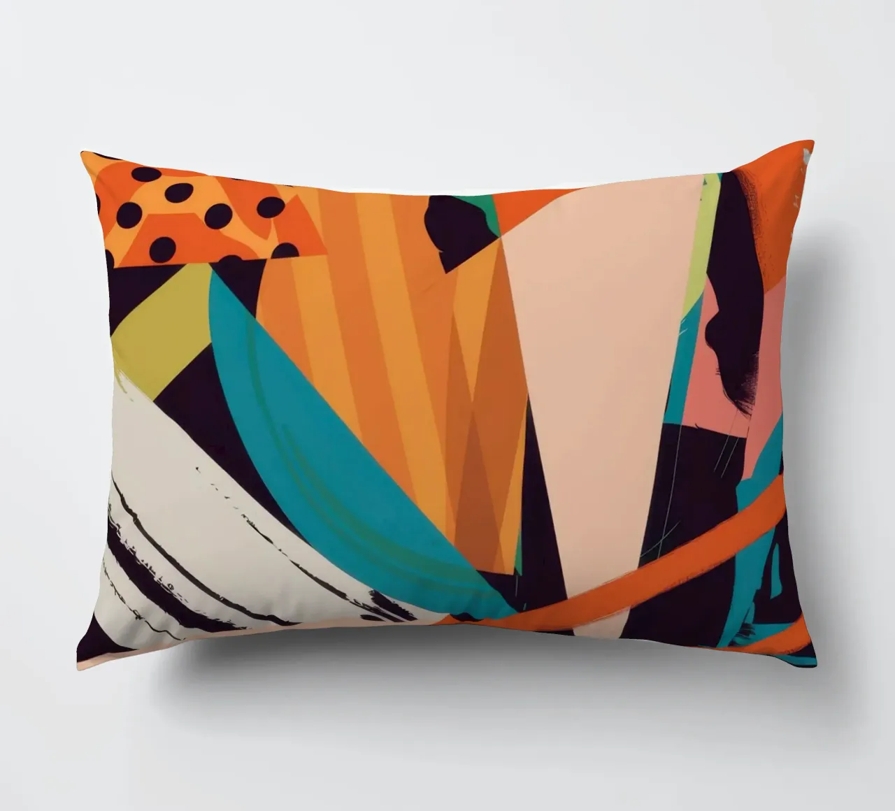 Dynamic Shape Collision decorative cushion by Nova Glaze