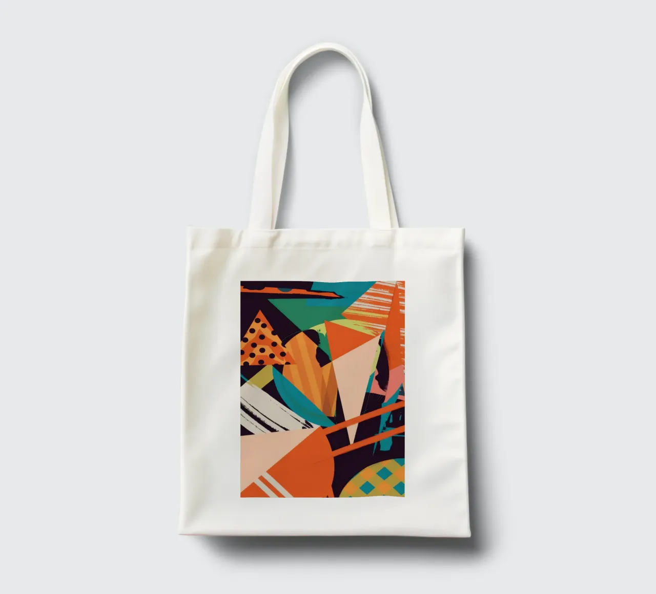 Dynamic Shape Collision tote bag by Nova Glaze