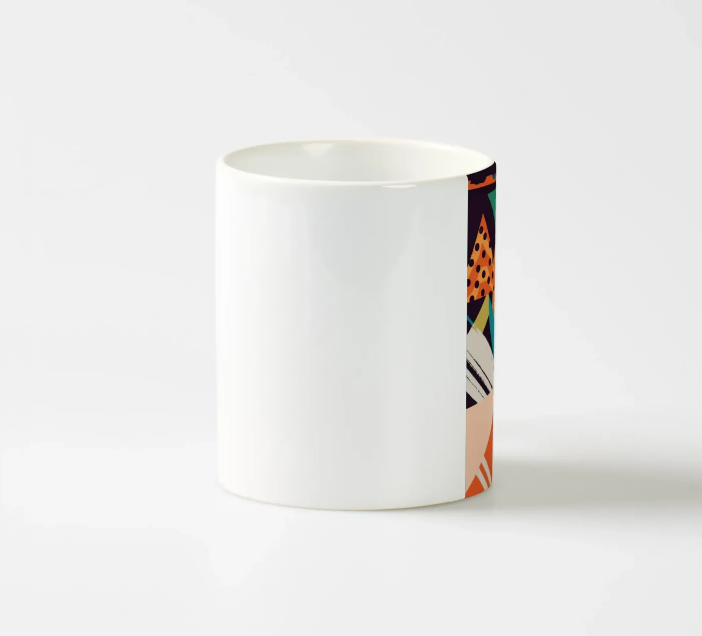 Dynamic Shape Collision ceramic mug by Nova Glaze