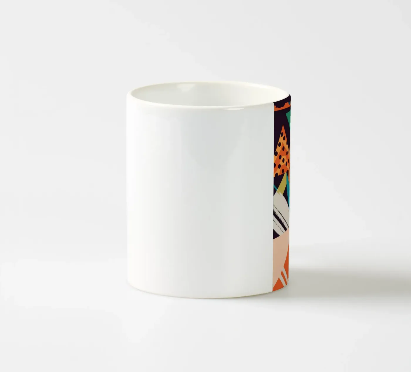 Dynamic Shape Collision ceramic mug by Nova Glaze