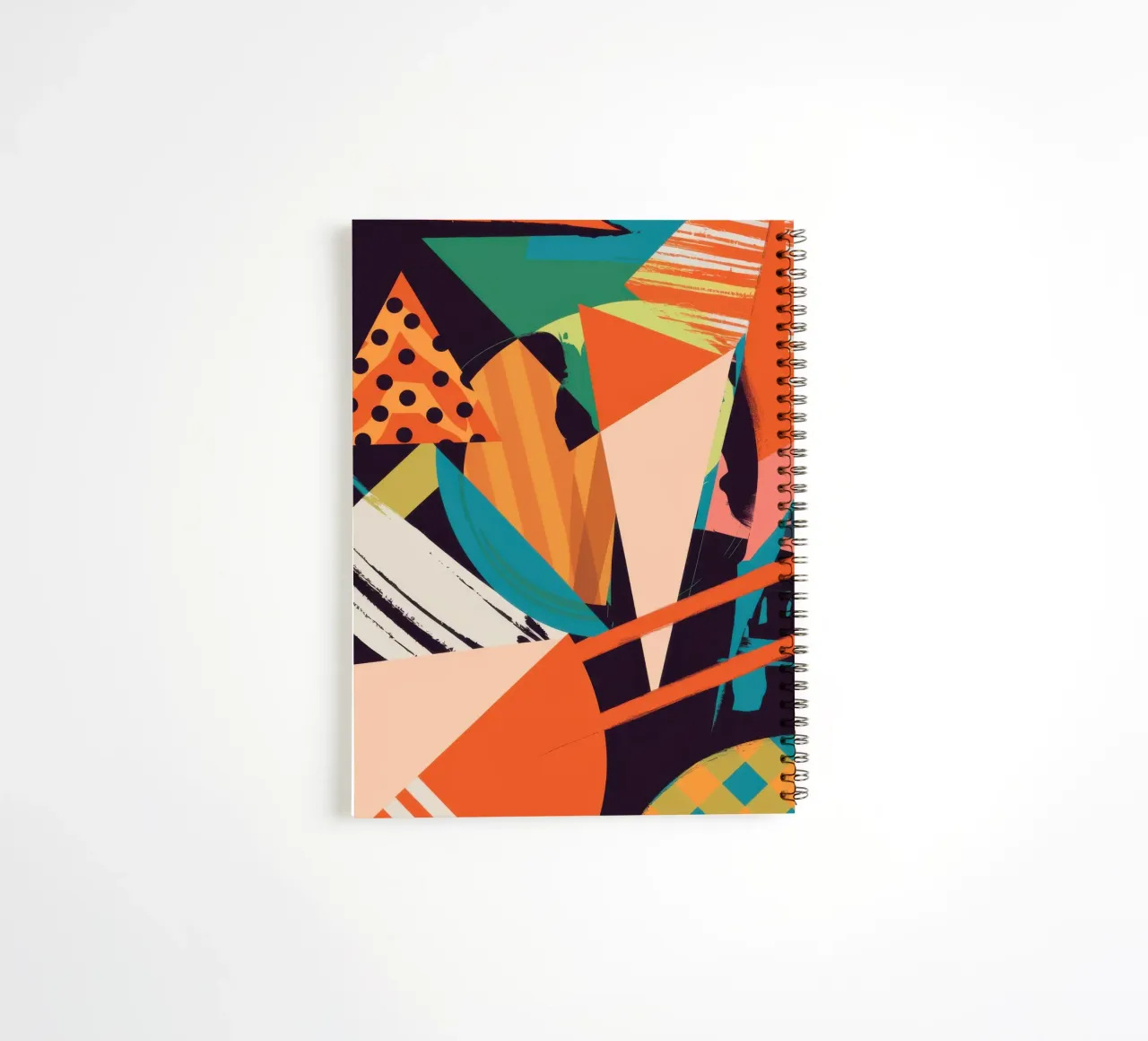 Dynamic Shape Collision spiral notebook by Nova Glaze