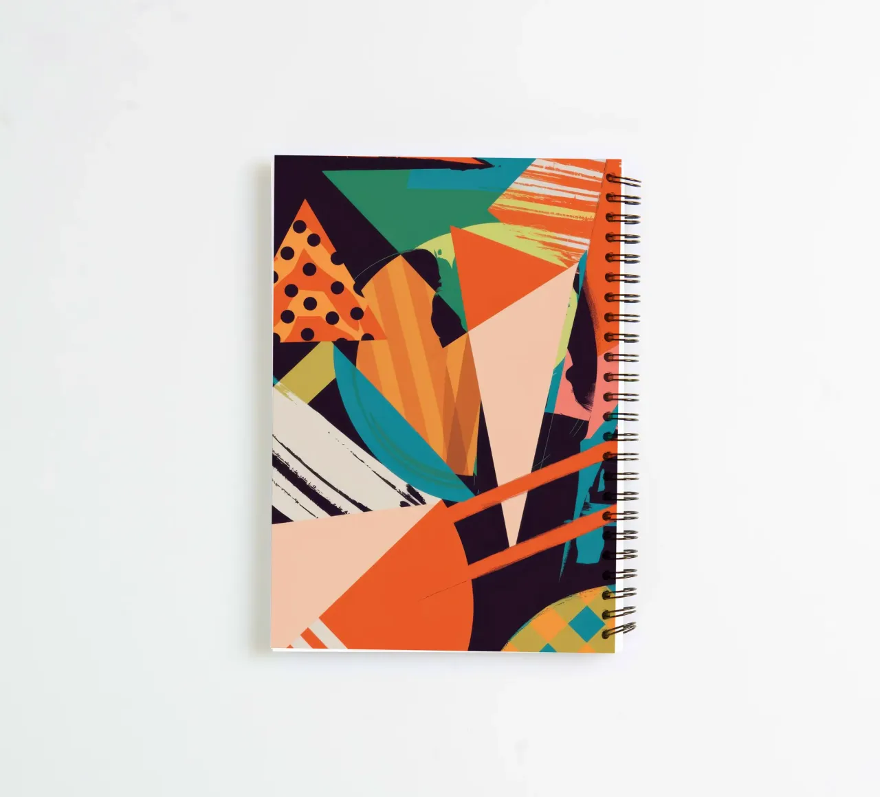 Dynamic Shape Collision spiral notebook by Nova Glaze