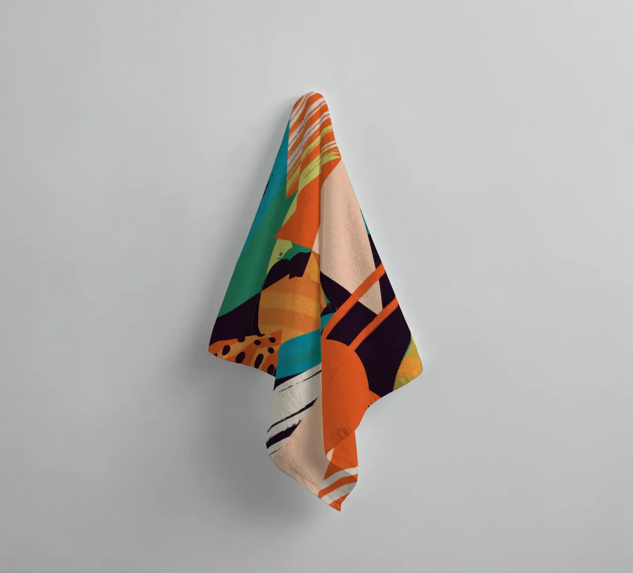 Dynamic Shape Collision towel by Nova Glaze
