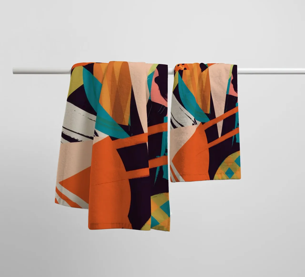 Dynamic Shape Collision towel by Nova Glaze
