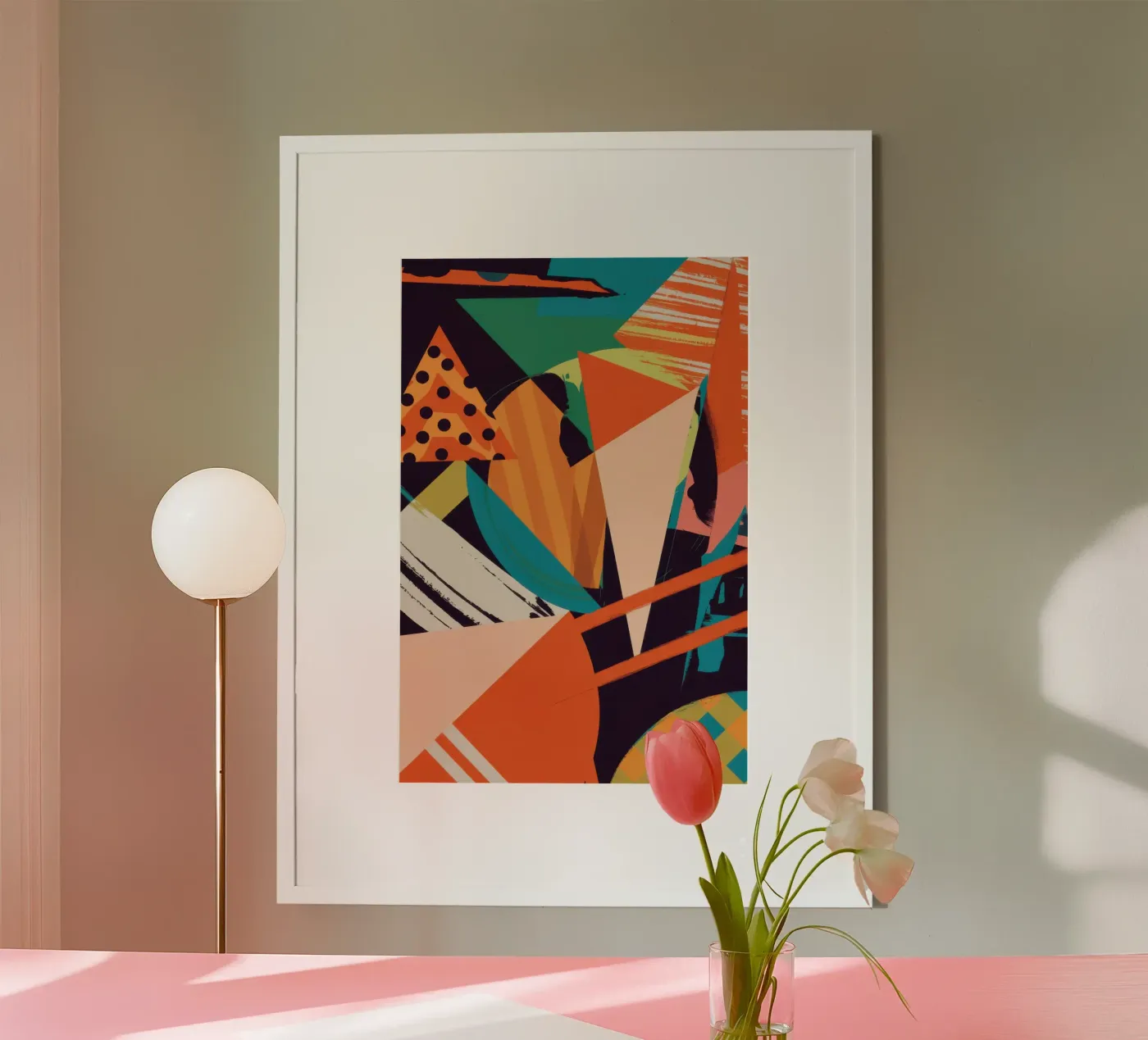 Dynamic Shape Collision poster van Nova Glaze