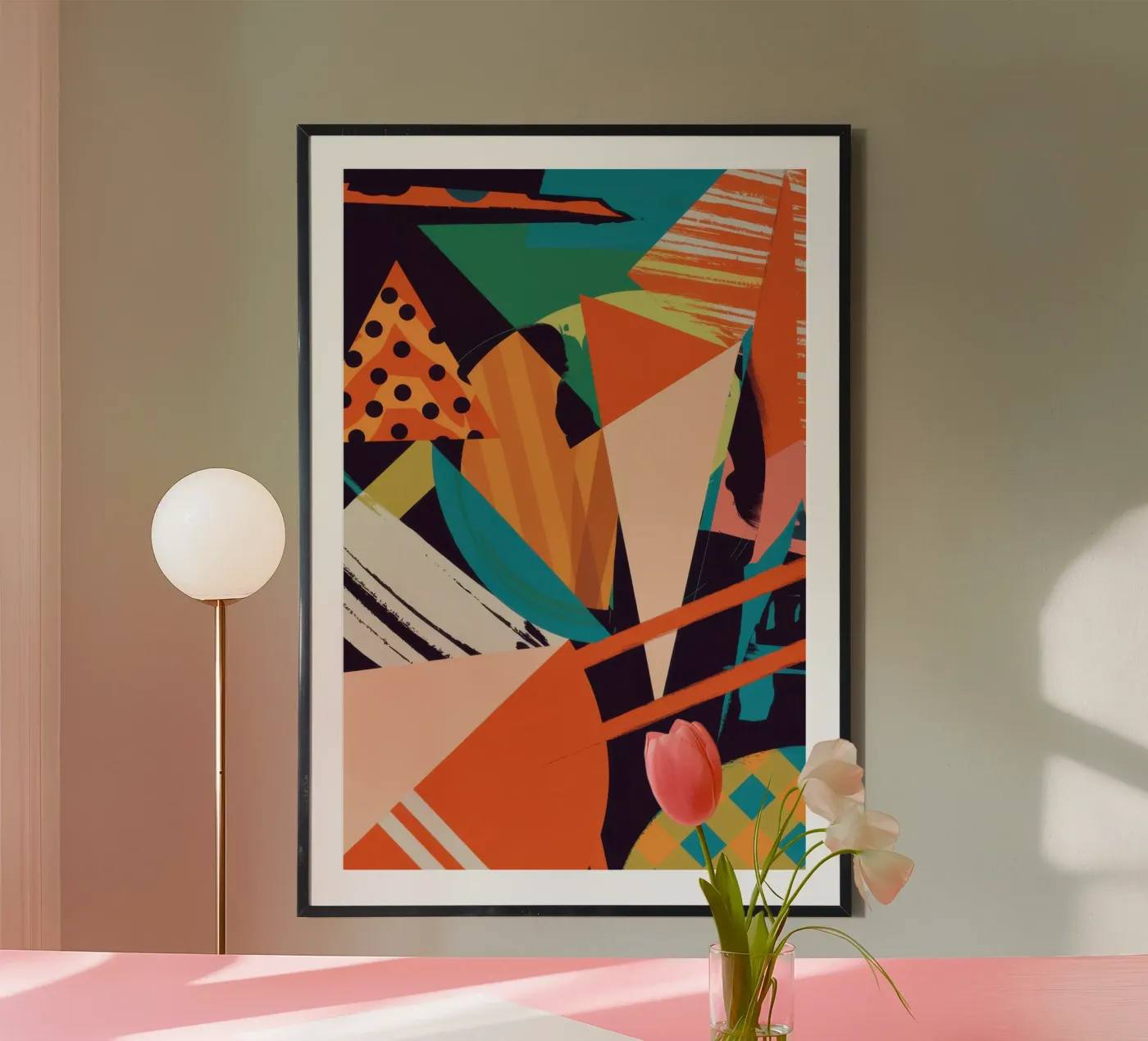 Dynamic Shape Collision poster van Nova Glaze