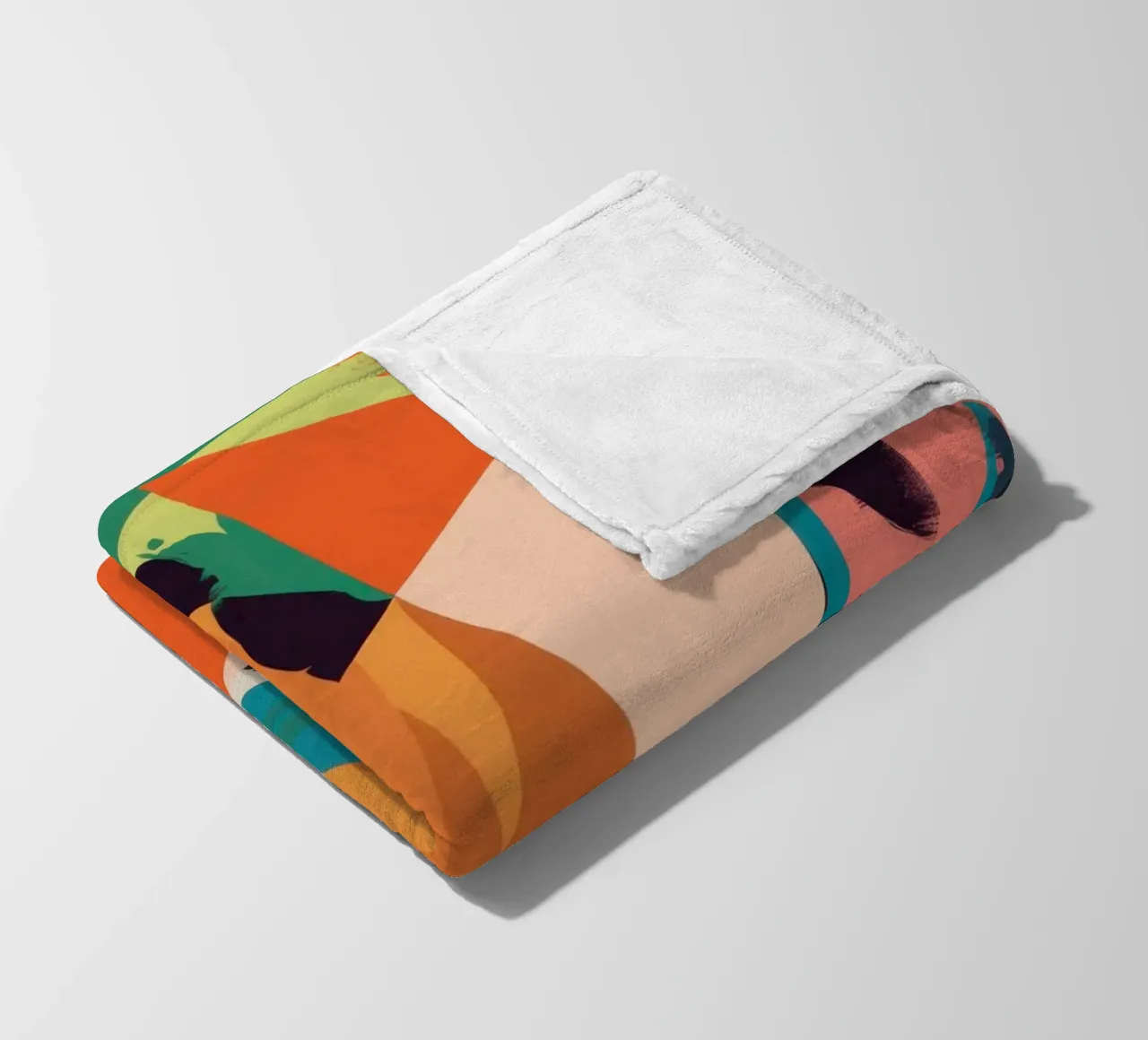Dynamic Shape Collision fleece blanket by Nova Glaze