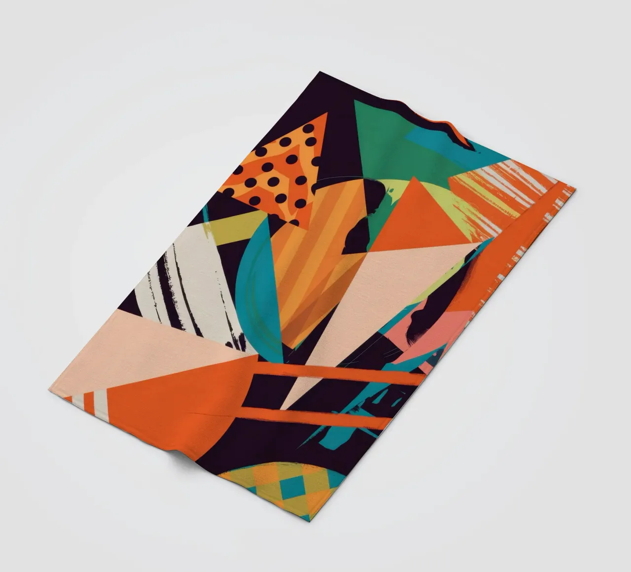 Dynamic Shape Collision fleece blanket by Nova Glaze