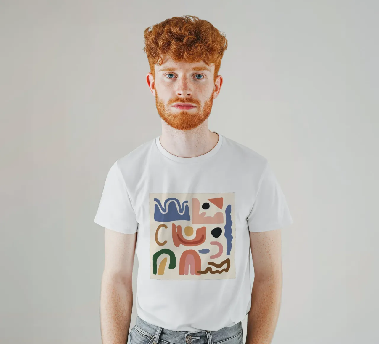 Assemblaggio della forma Boho t-shirt da Snow Mist