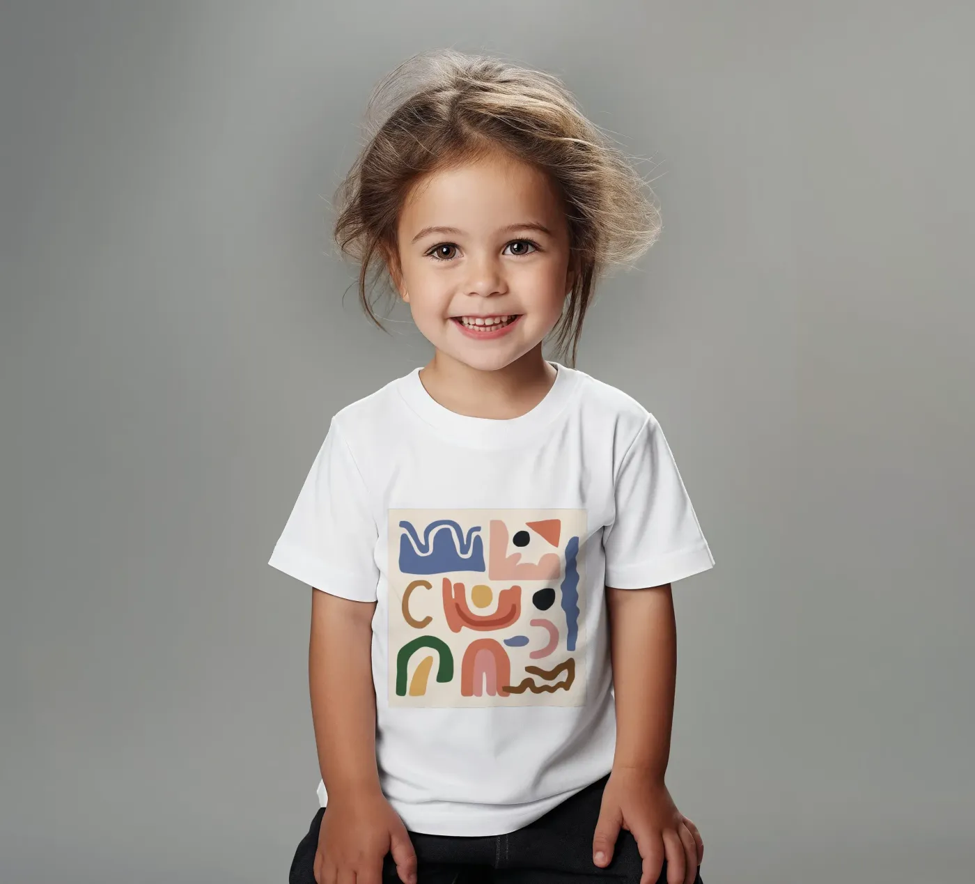 Assemblage Boho Shape t-shirt enfant de Snow Mist
