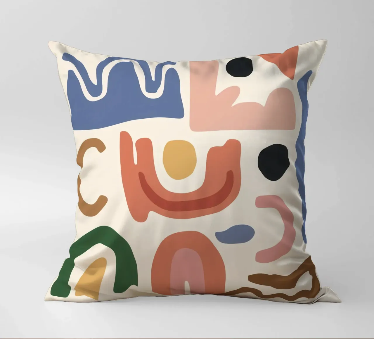 Boho Shape Assembly decorative cushion by Snow Mist