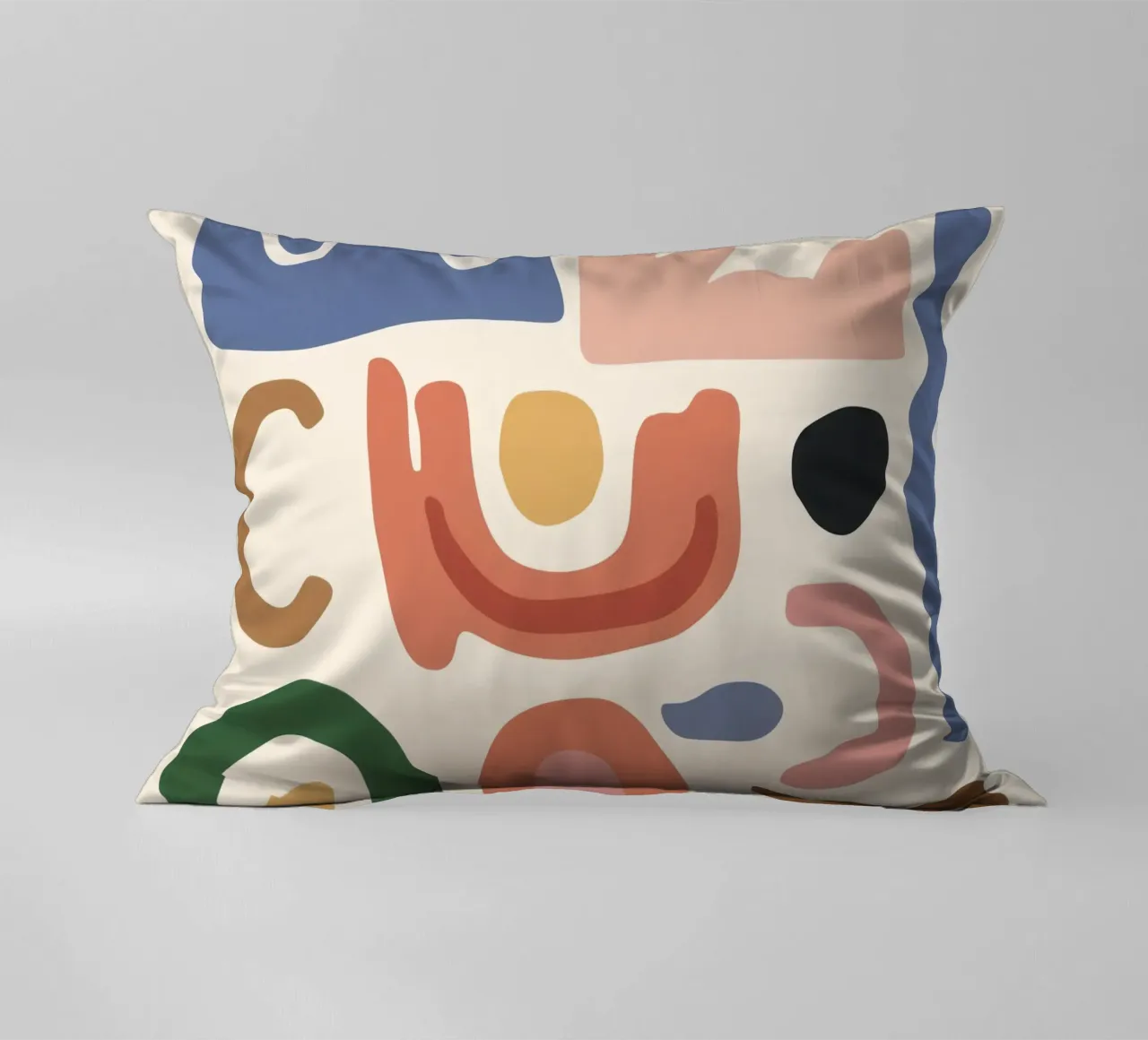 Boho Shape Assembly decorative cushion by Snow Mist