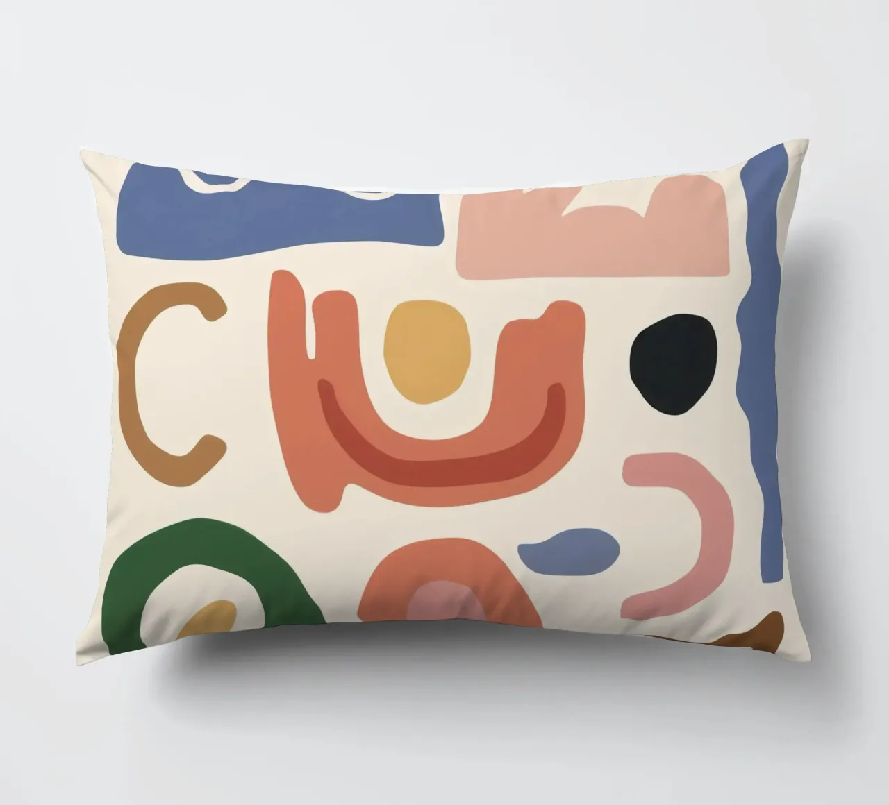 Boho Shape Assembly decorative cushion by Snow Mist
