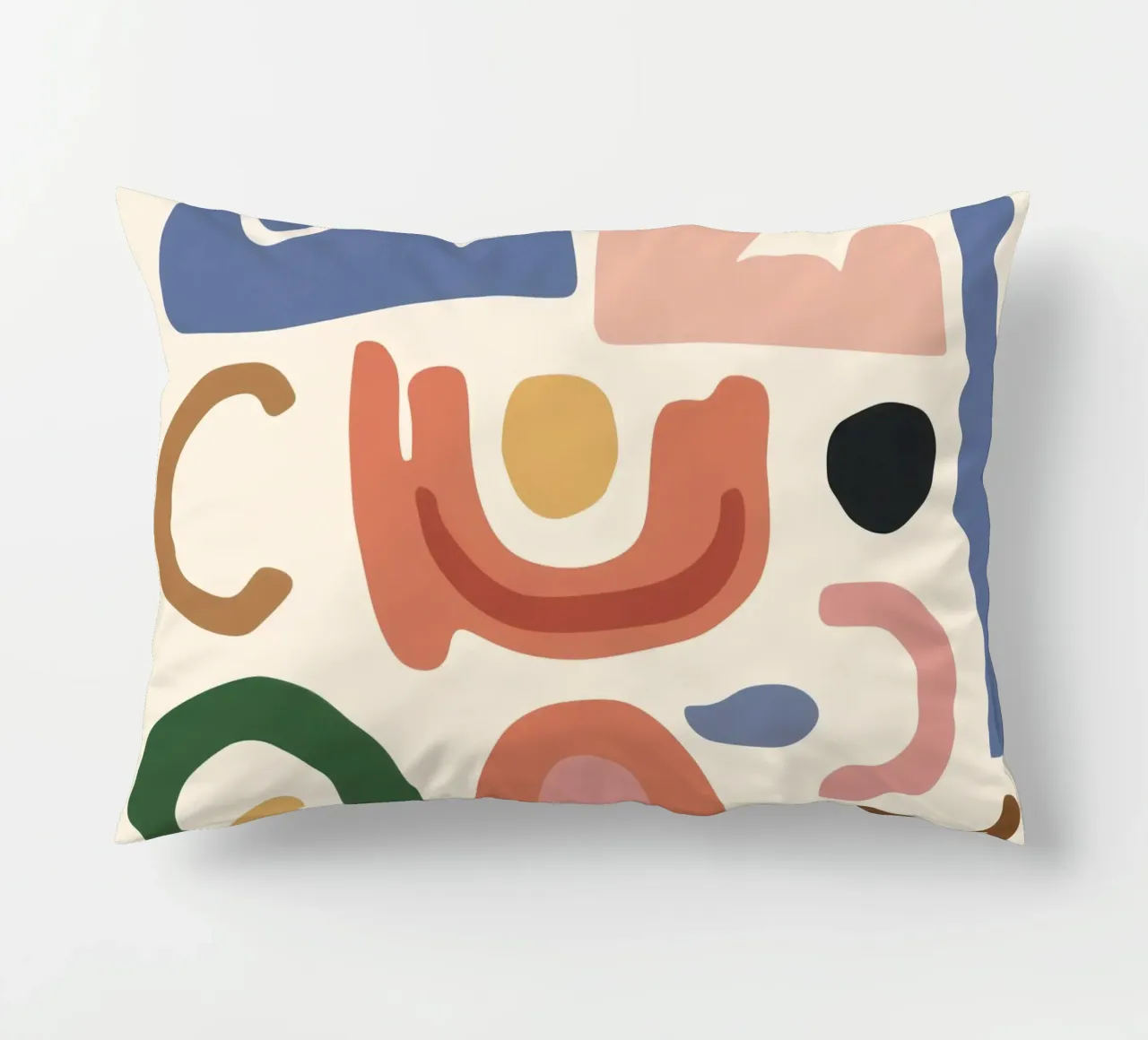 Boho Shape Assembly decorative cushion by Snow Mist