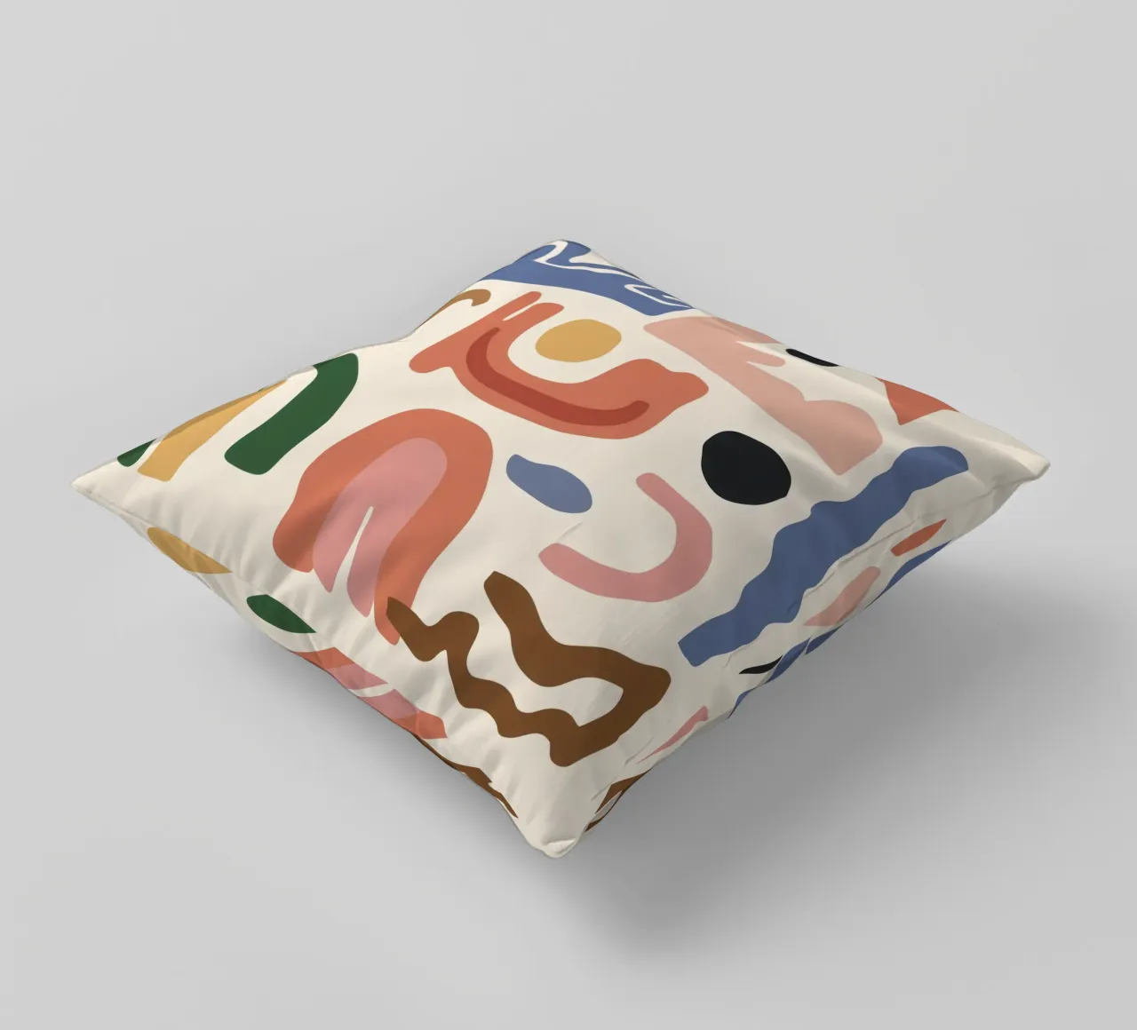 Boho Shape Assembly decorative cushion by Snow Mist
