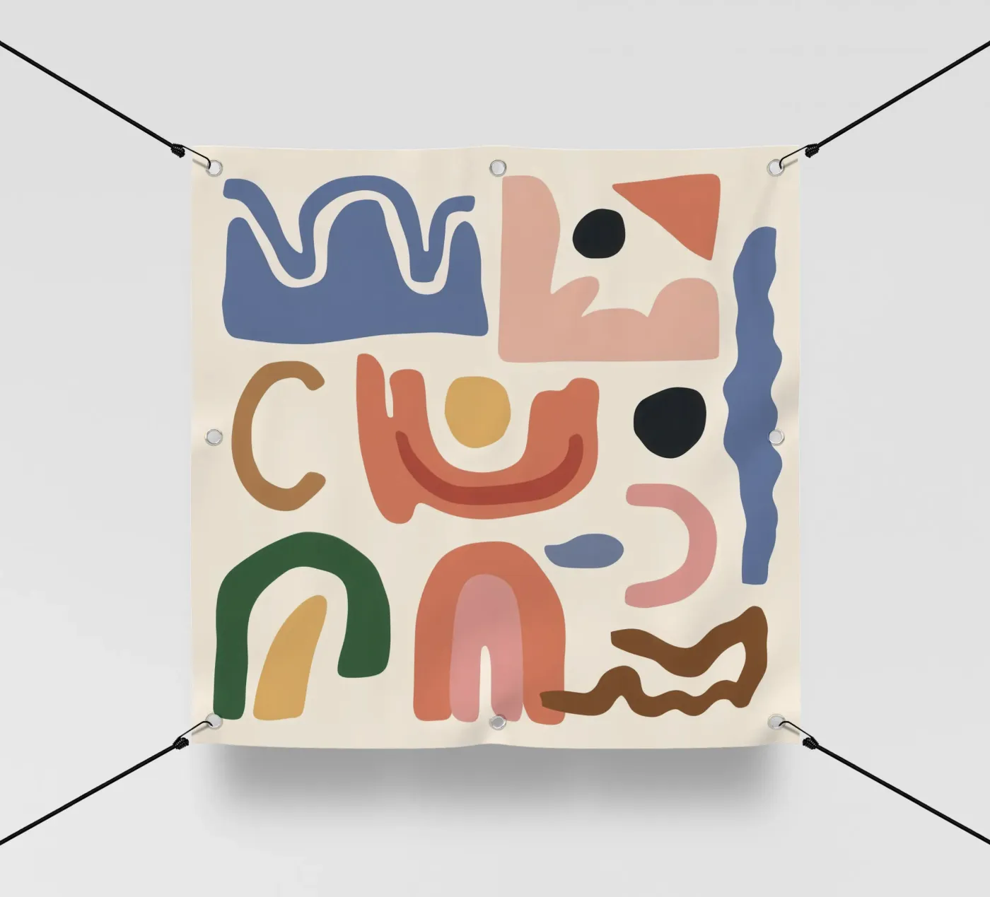 Boho Shape Assembly pvc cover by Snow Mist