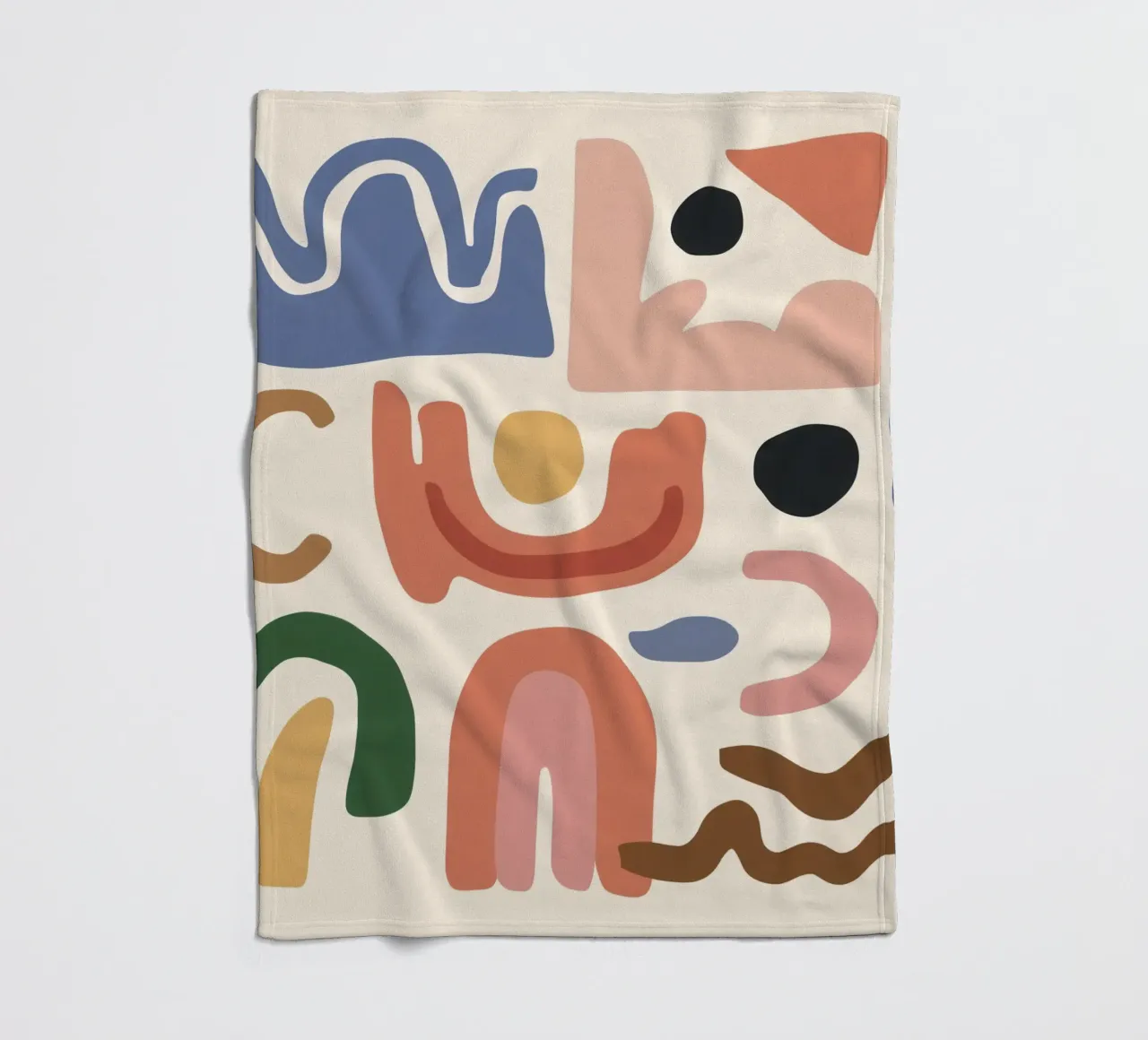 Boho Vorm Montage fleecedeken van Snow Mist