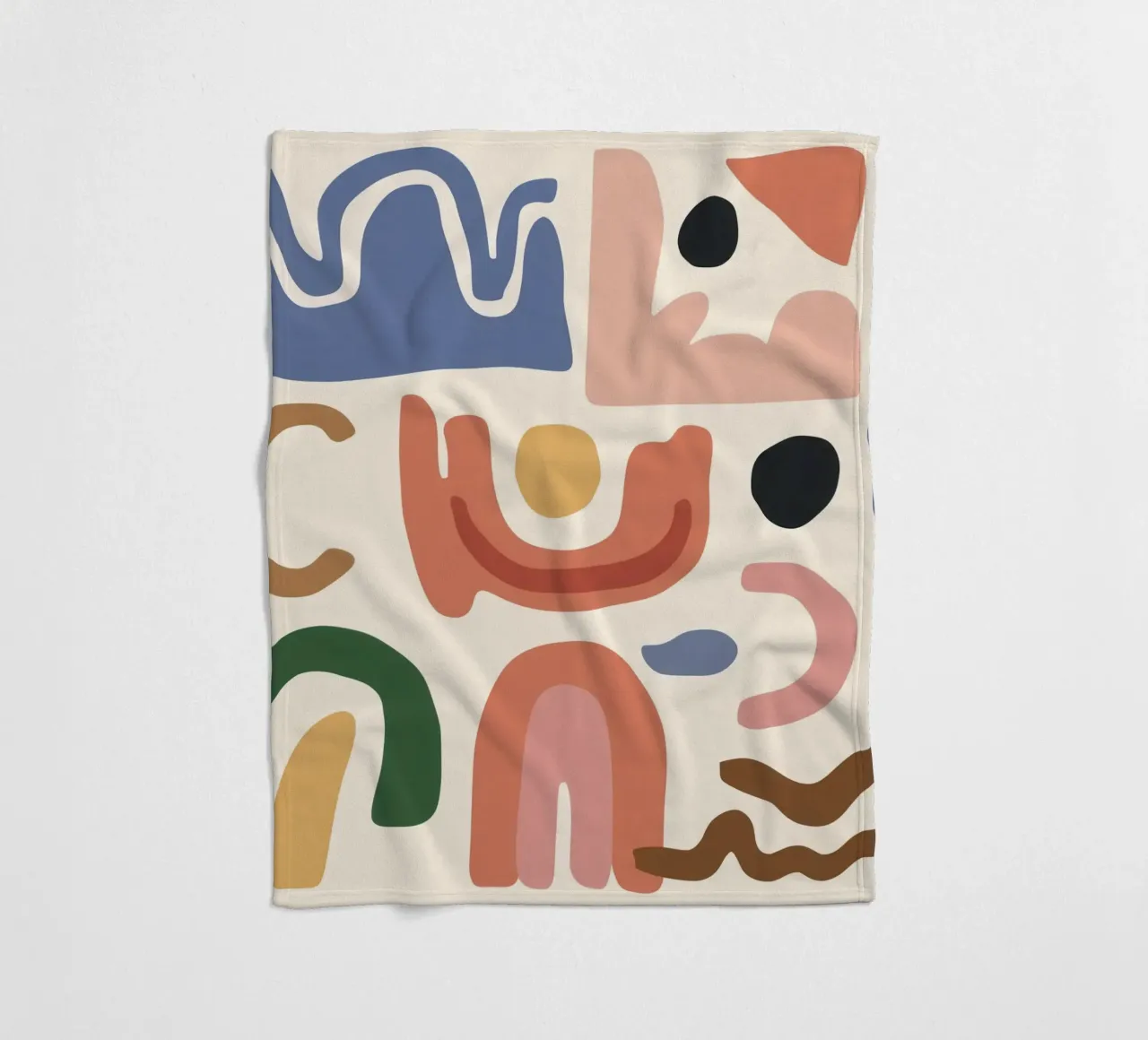 Boho Vorm Montage fleecedeken van Snow Mist