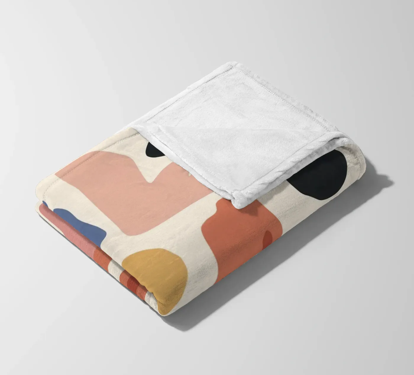 Boho Shape Assembly Fleecedecke von Snow Mist