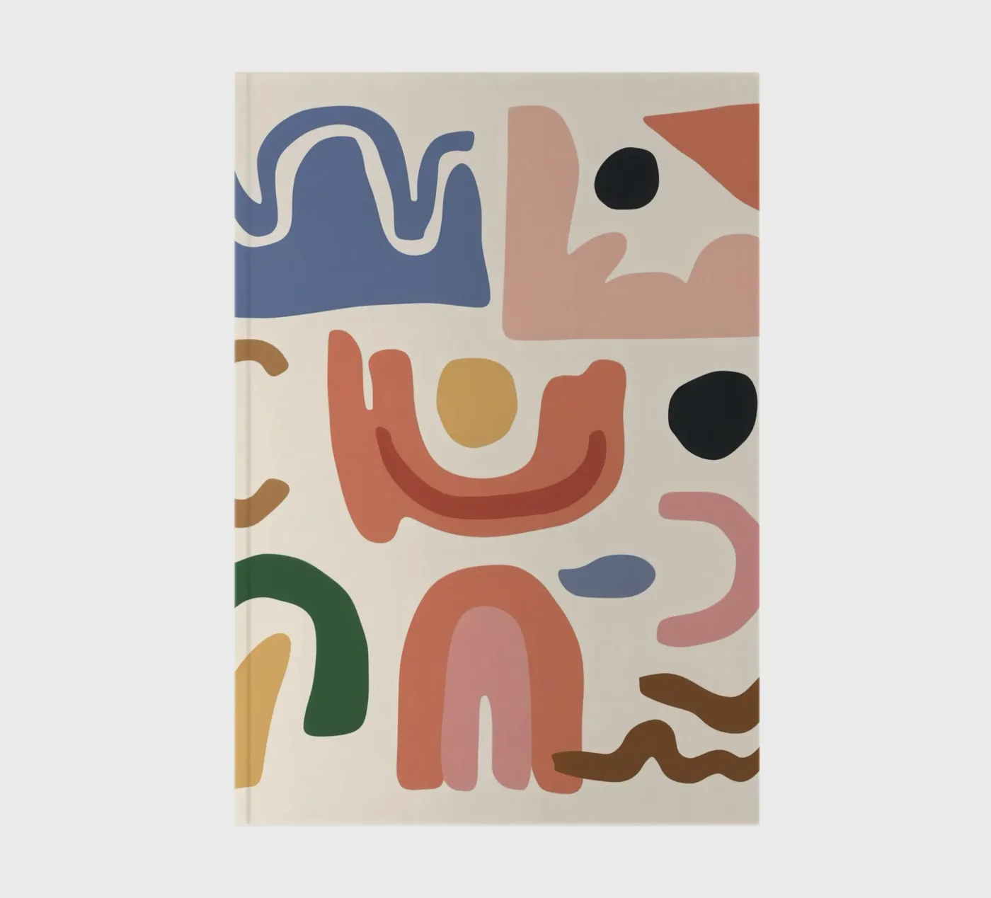 Boho Shape Assembly notebook by Snow Mist