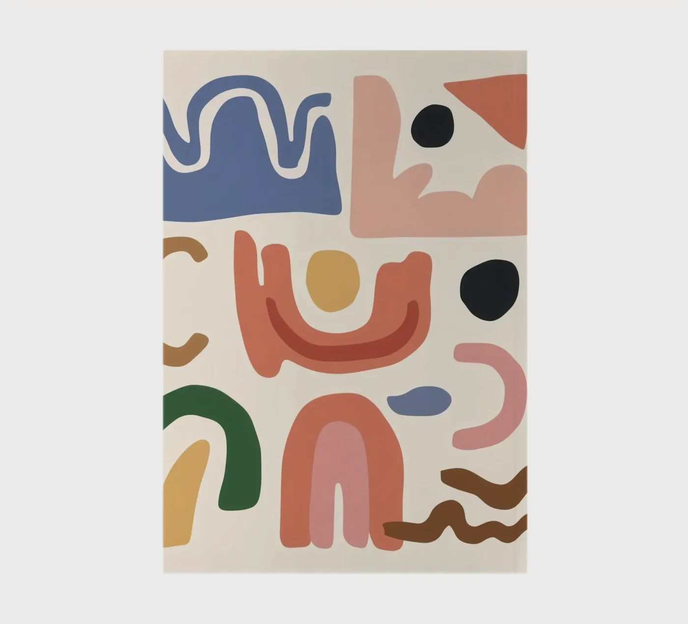 Boho Shape Assembly notebook by Snow Mist