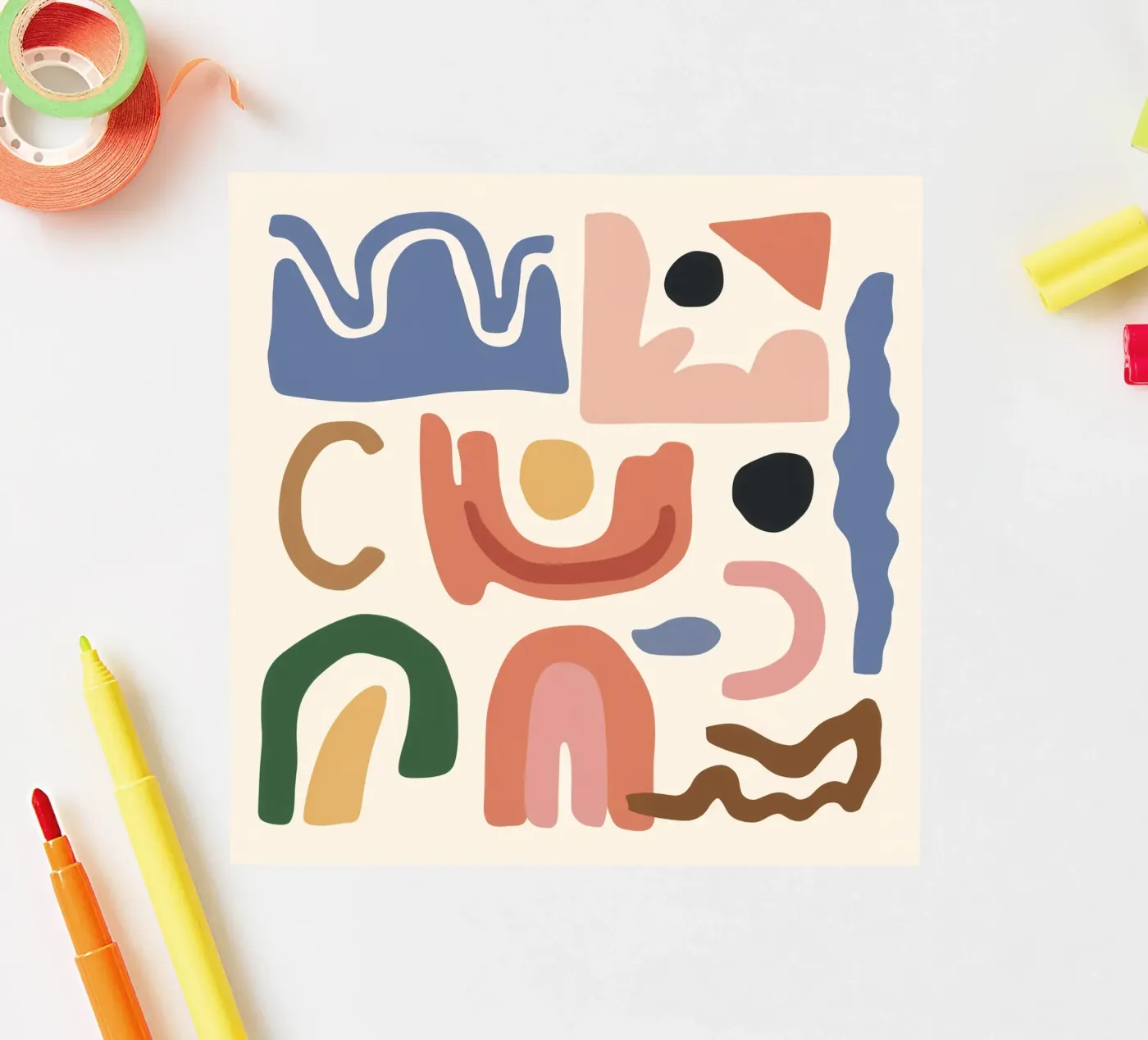 Boho Shape Assembly sticker by Snow Mist