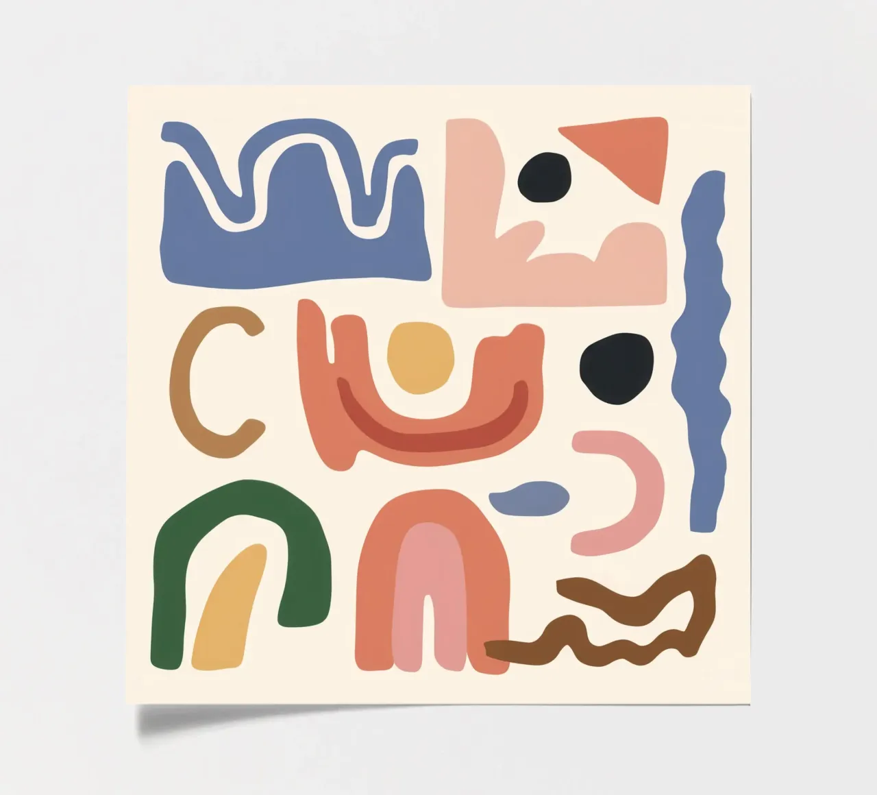 Boho Shape Assembly product.type.sticker-sheet common.byCreator Snow Mist