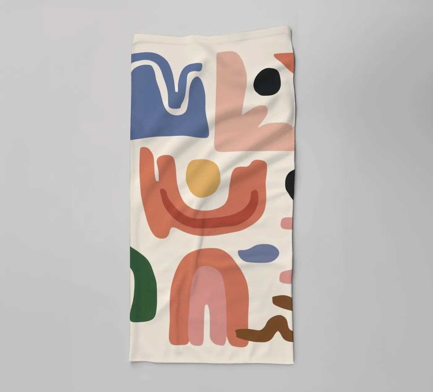 Boho Shape Assembly towel by Snow Mist