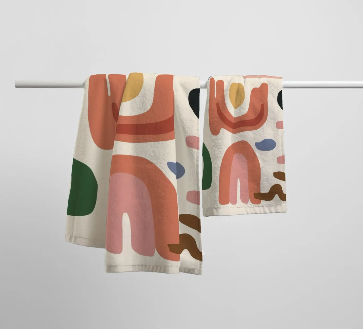 Boho Shape Assembly towel by Snow Mist