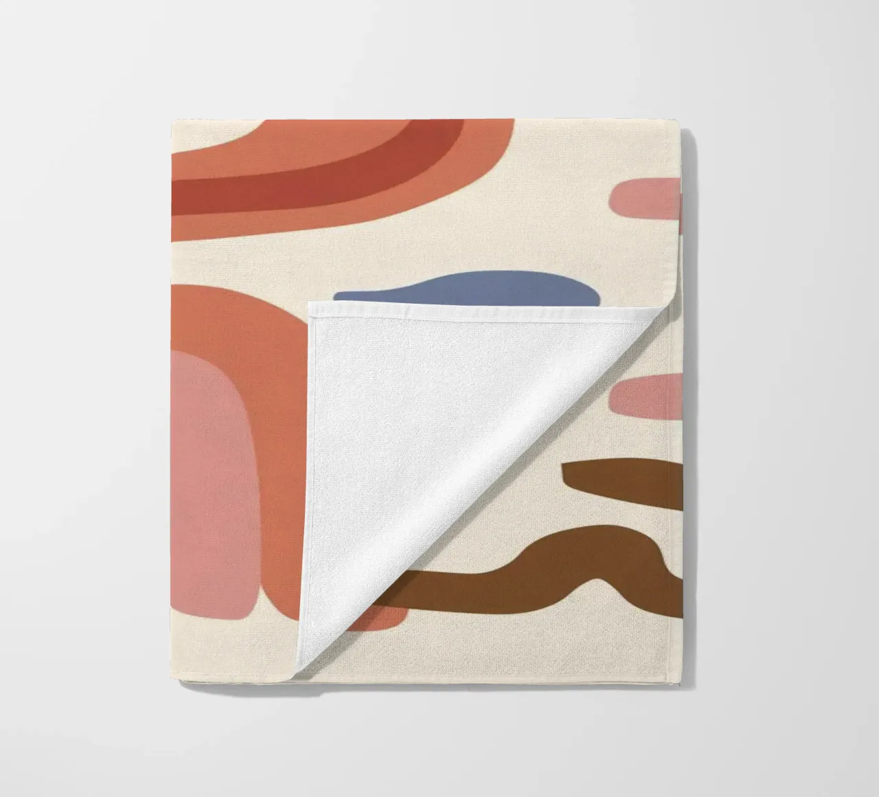 Boho Shape Assembly beach towel by Snow Mist