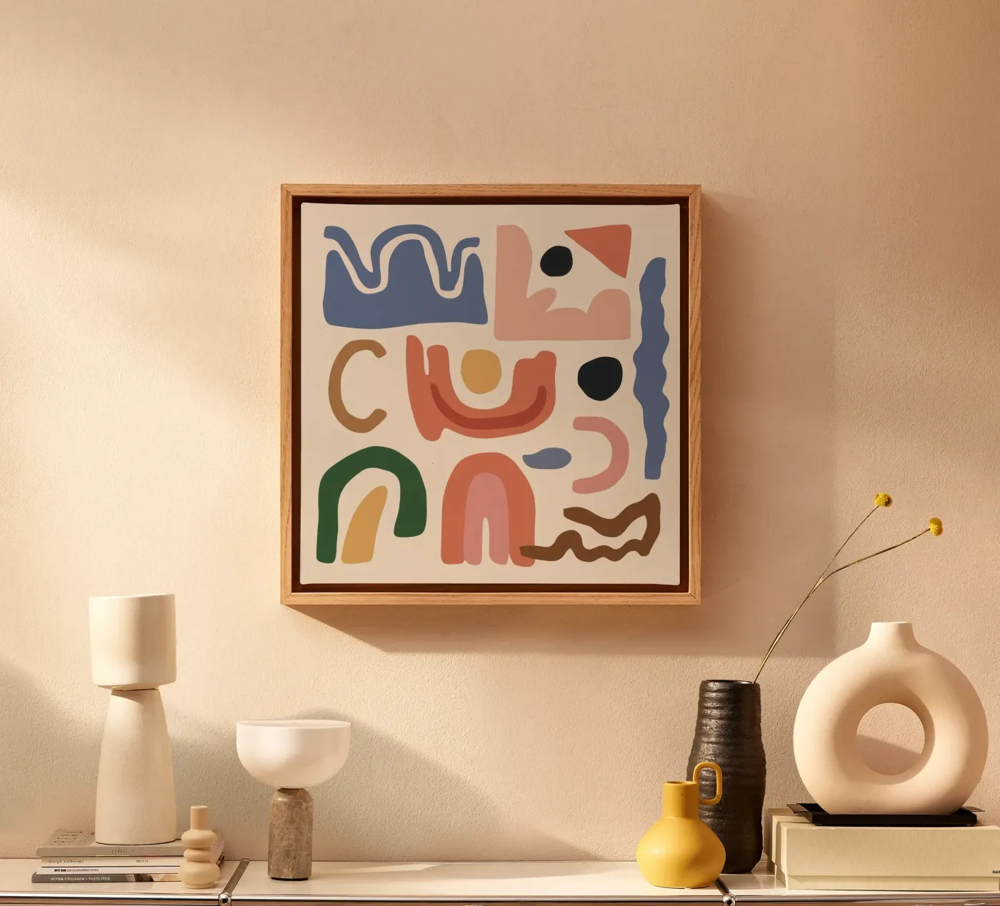 Boho Vorm Montage canvas van Snow Mist