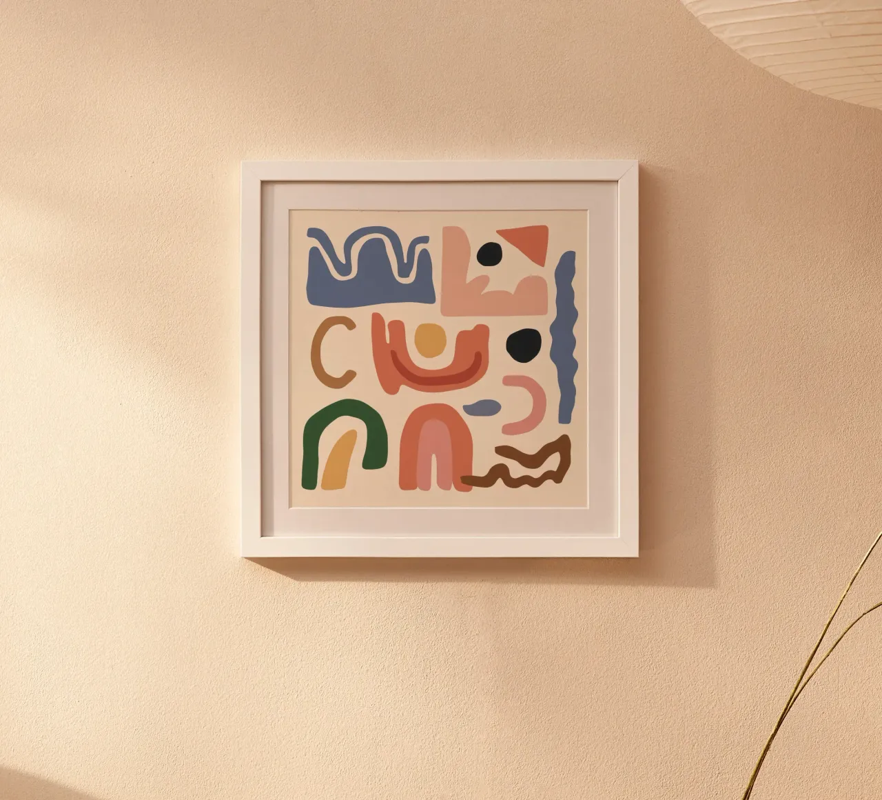 Assemblaggio della forma Boho poster con telaio in plastica da Snow Mist