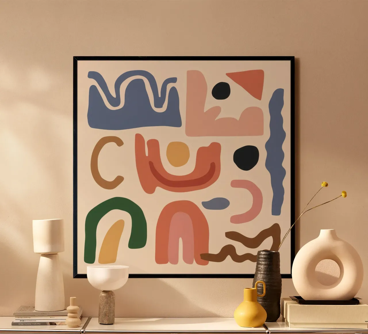 Assemblaggio della forma Boho poster con telaio in plastica da Snow Mist