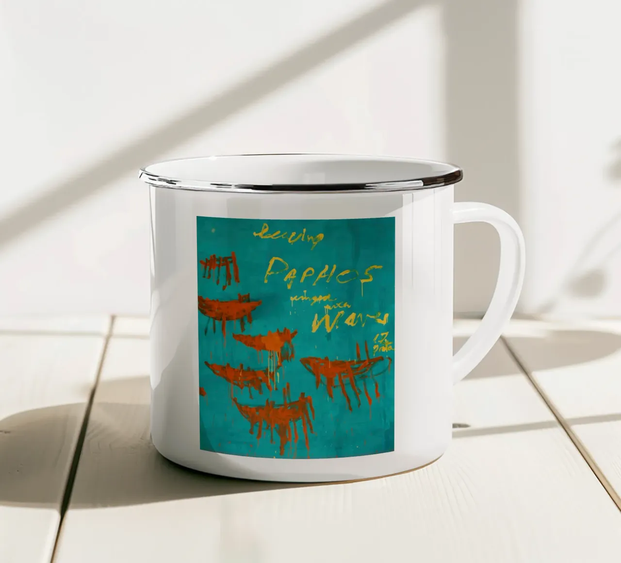 twombly lascia paphos tazza in smalto da Albertopant
