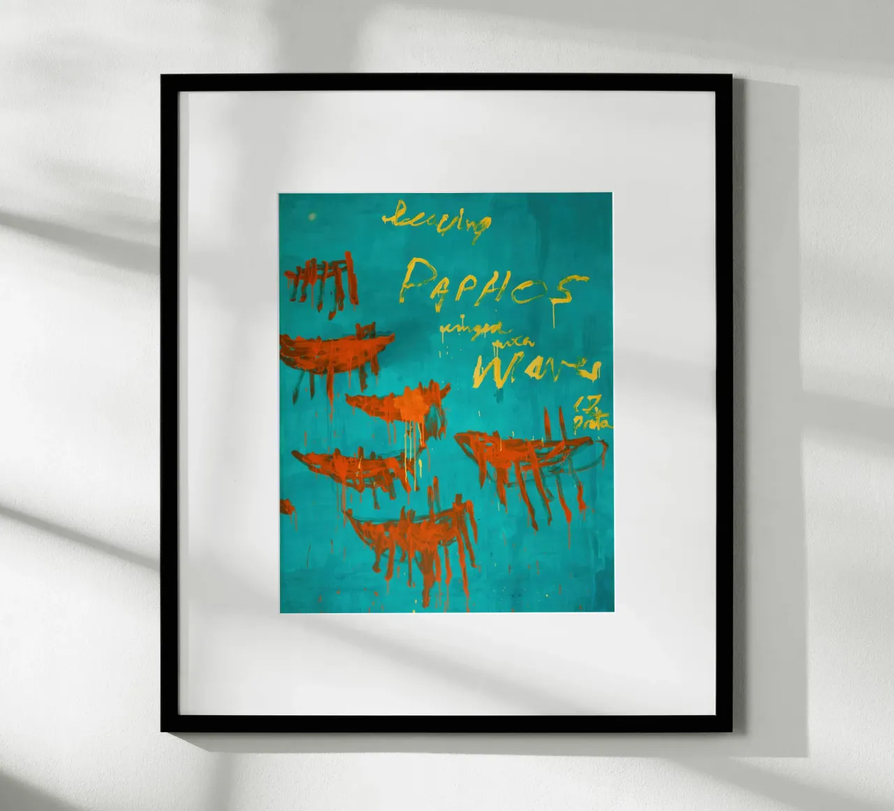 twombly lascia paphos poster con telaio in legno da Albertopant