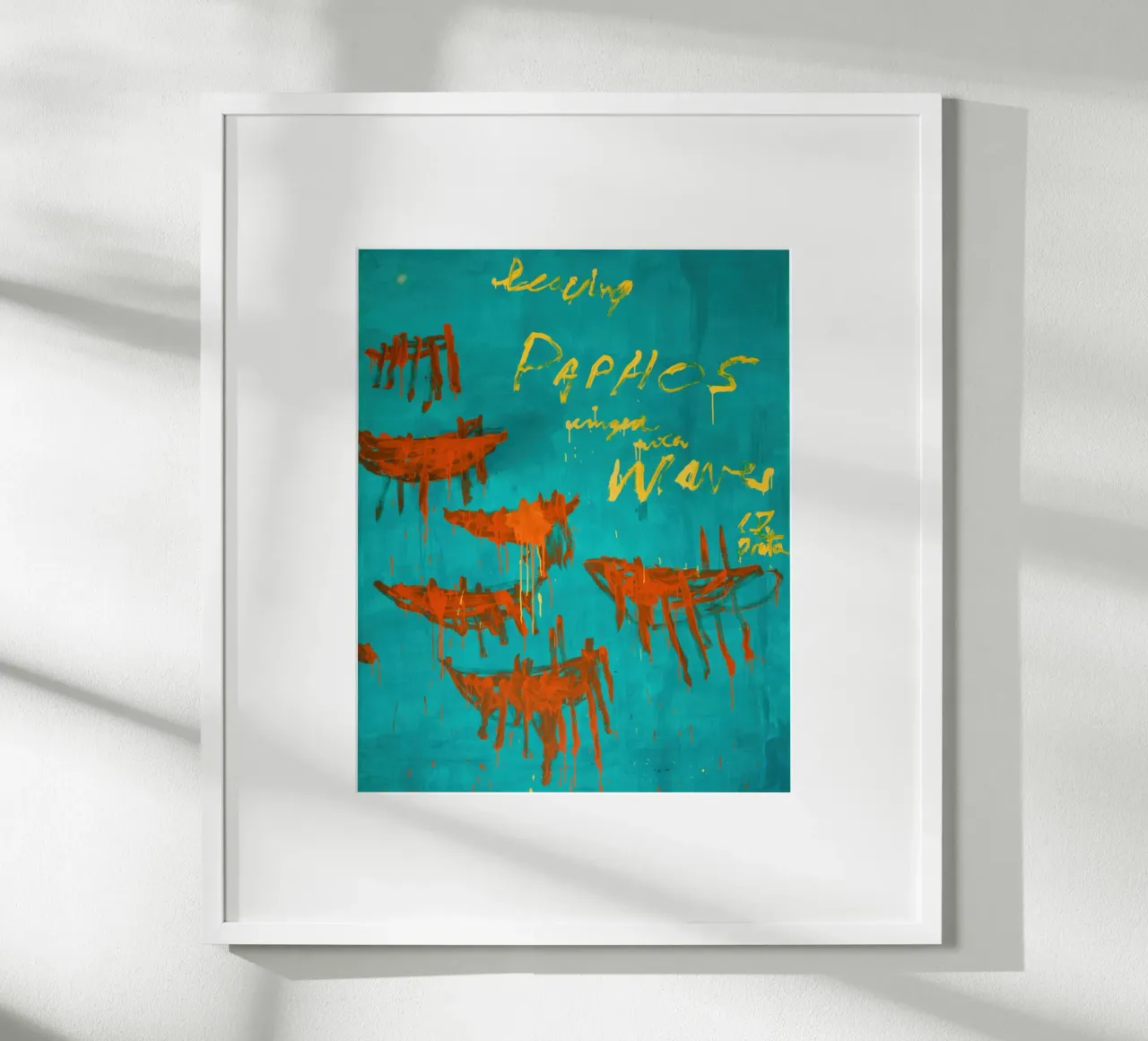 twombly lascia paphos poster con telaio in legno da Albertopant