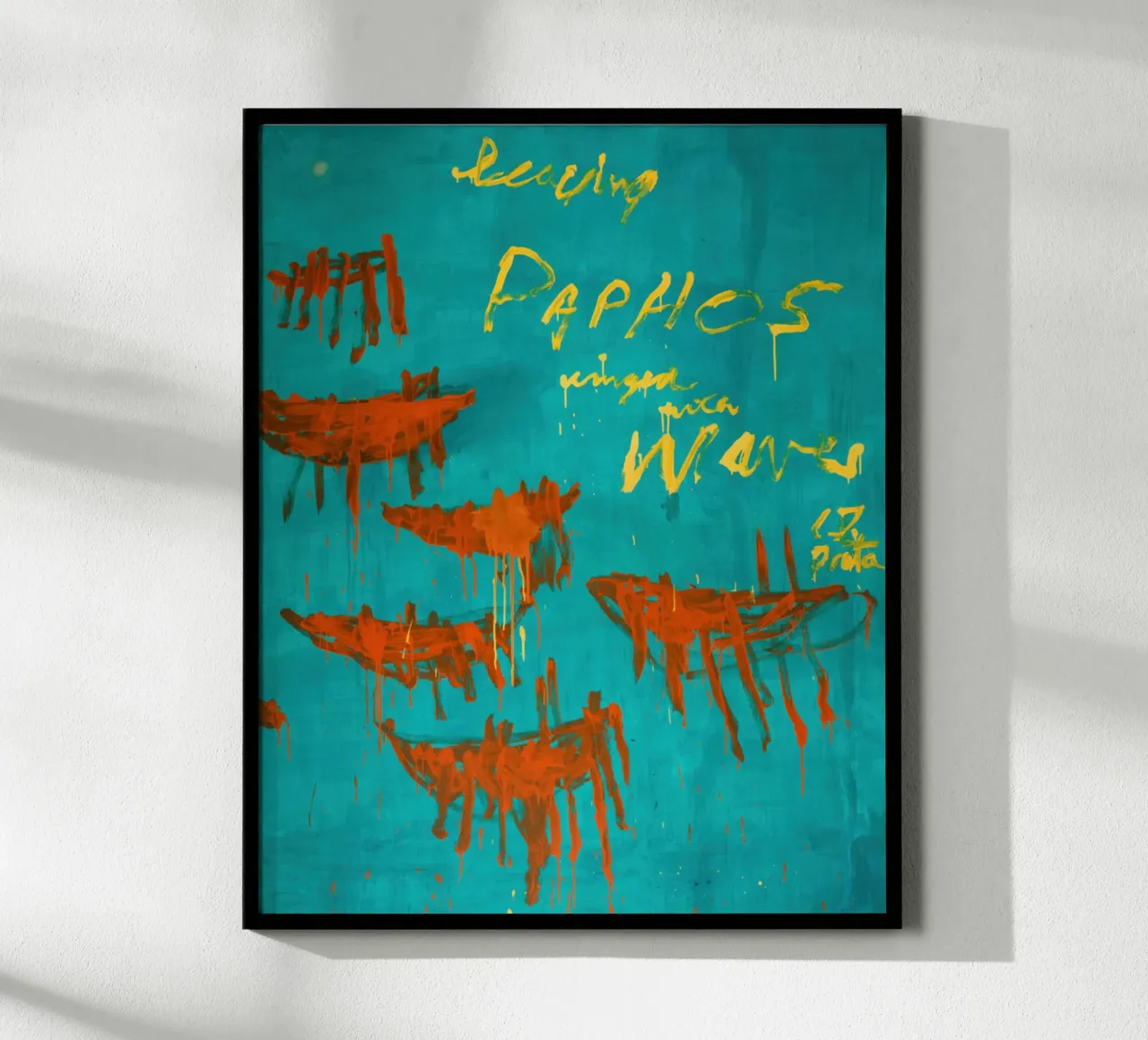 twombly lascia paphos poster con telaio in legno da Albertopant