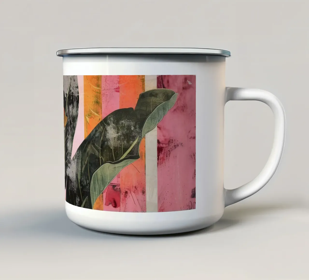 Into The Jungle No 3 tazza in smalto da treechild