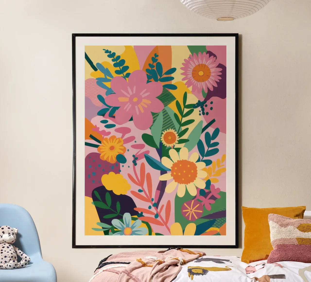 Campo di fiori gioiosi poster da Nova Glaze