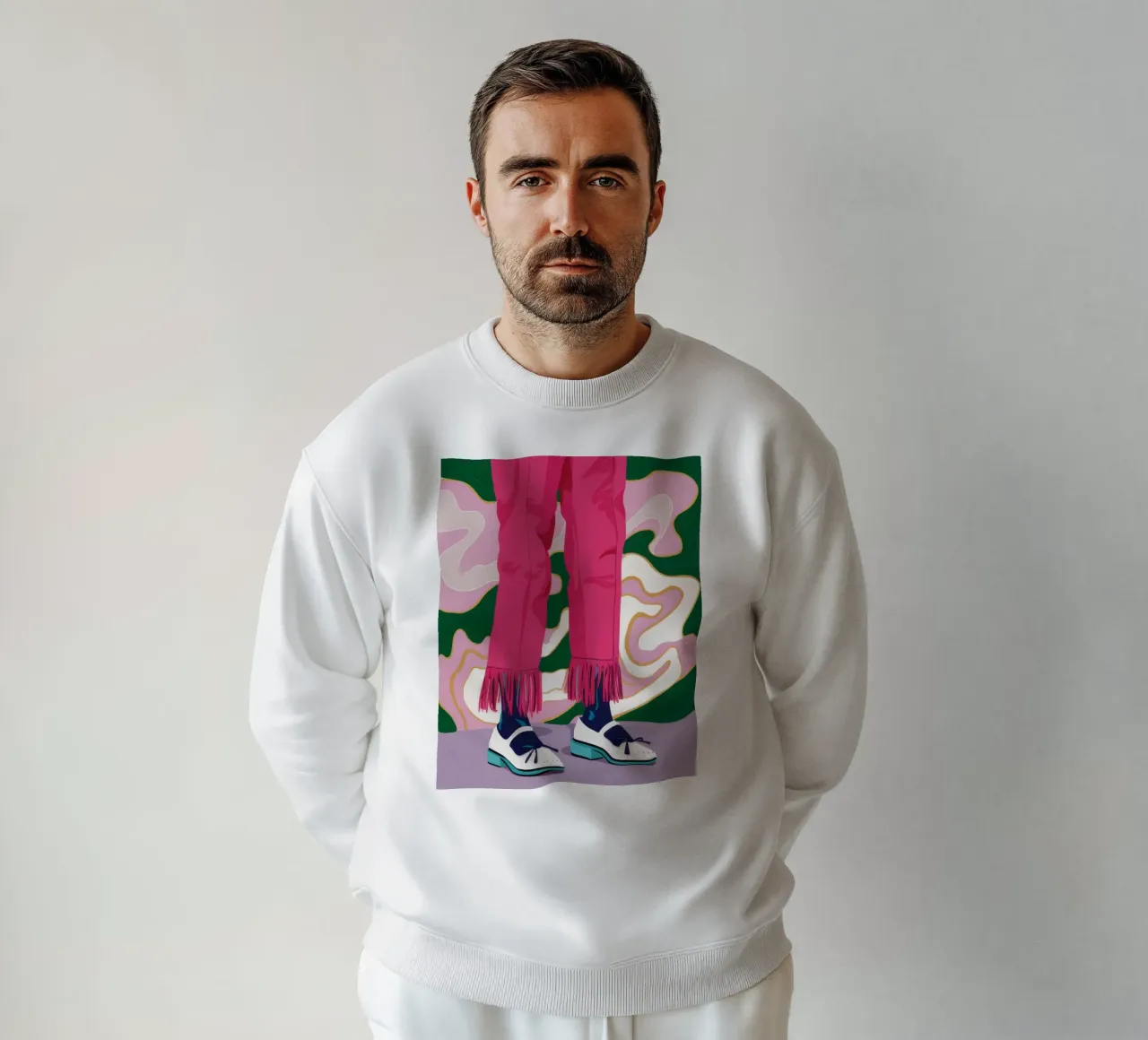 Passo delle gambe fucsia felpa da Snow Mist