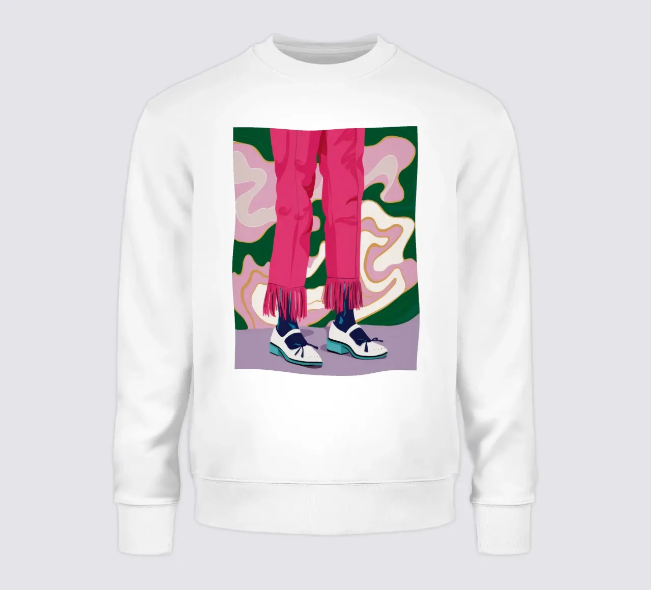 Passo delle gambe fucsia felpa da Snow Mist