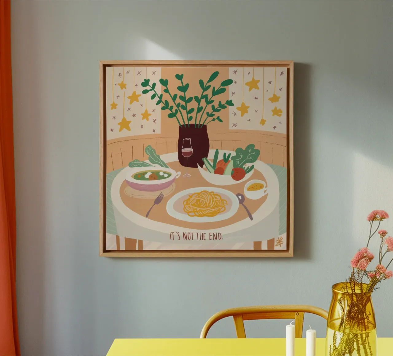 Het is niet het einde canvas met Baklijst van Scaller Stars
