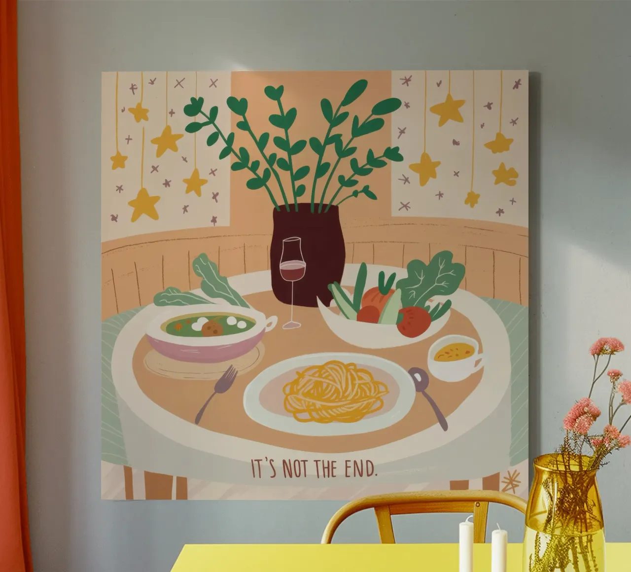 Het is niet het einde canvas met Baklijst van Scaller Stars