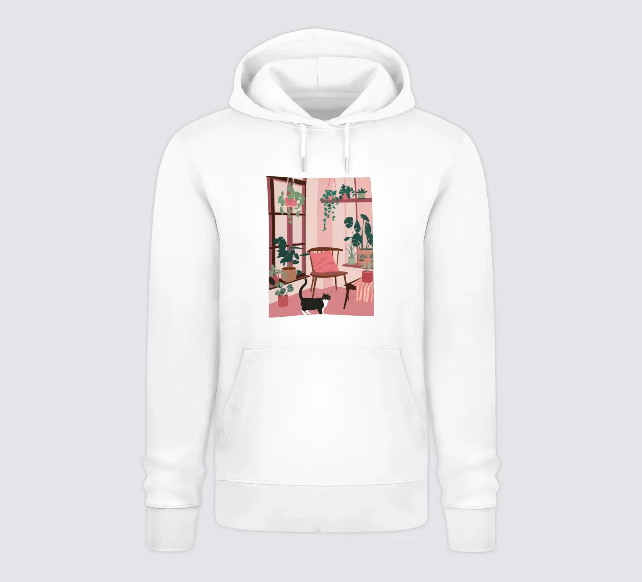 Camera rosa con gatto felpa con cappuccio da Nova Glaze