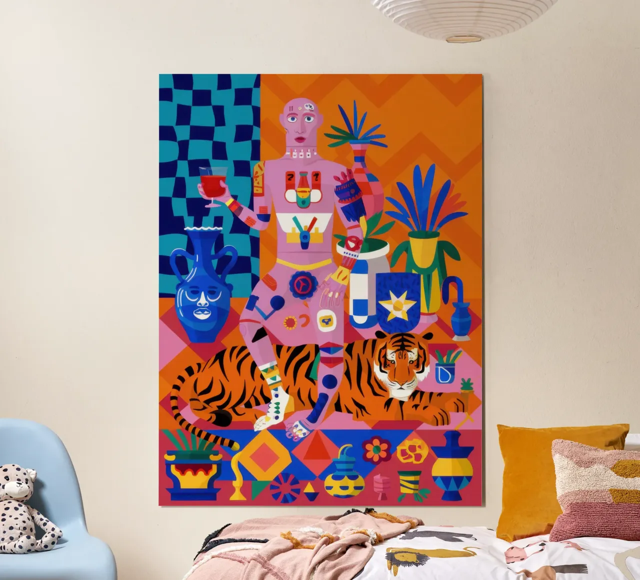 Oasi della tigre cromatica poster da Scaller Stars