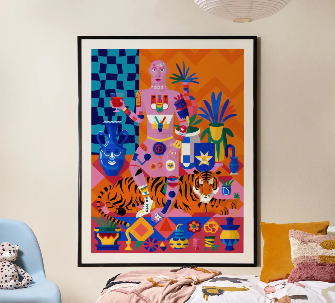 Oasi della tigre cromatica poster da Scaller Stars