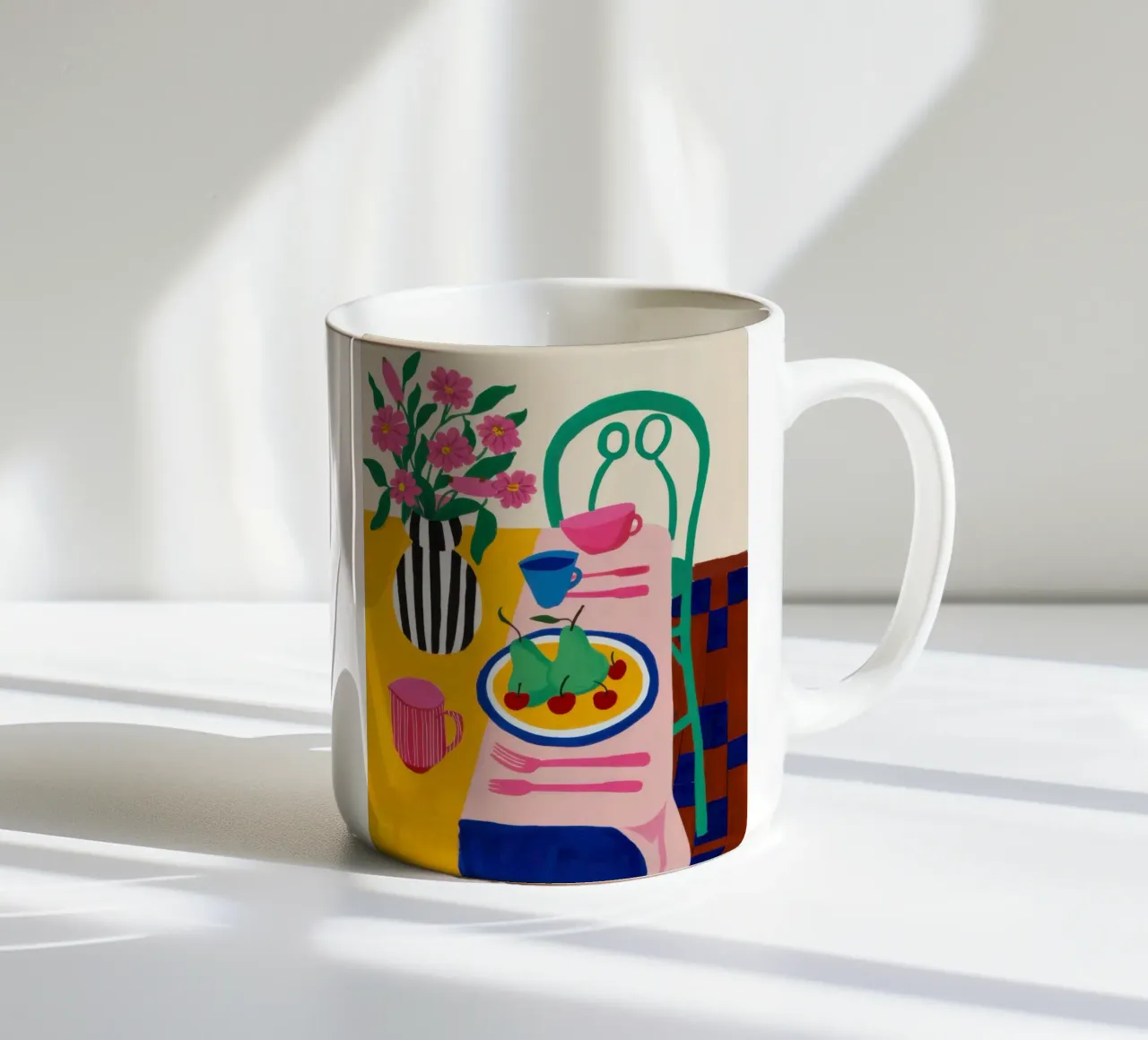 L'ora del tè in stile bohémien tazza in ceramica da Nova Glaze