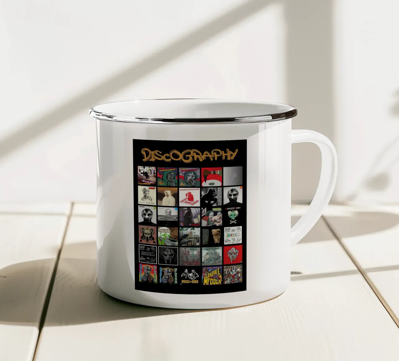 Mf Doom Discografia tazza in smalto da shiners