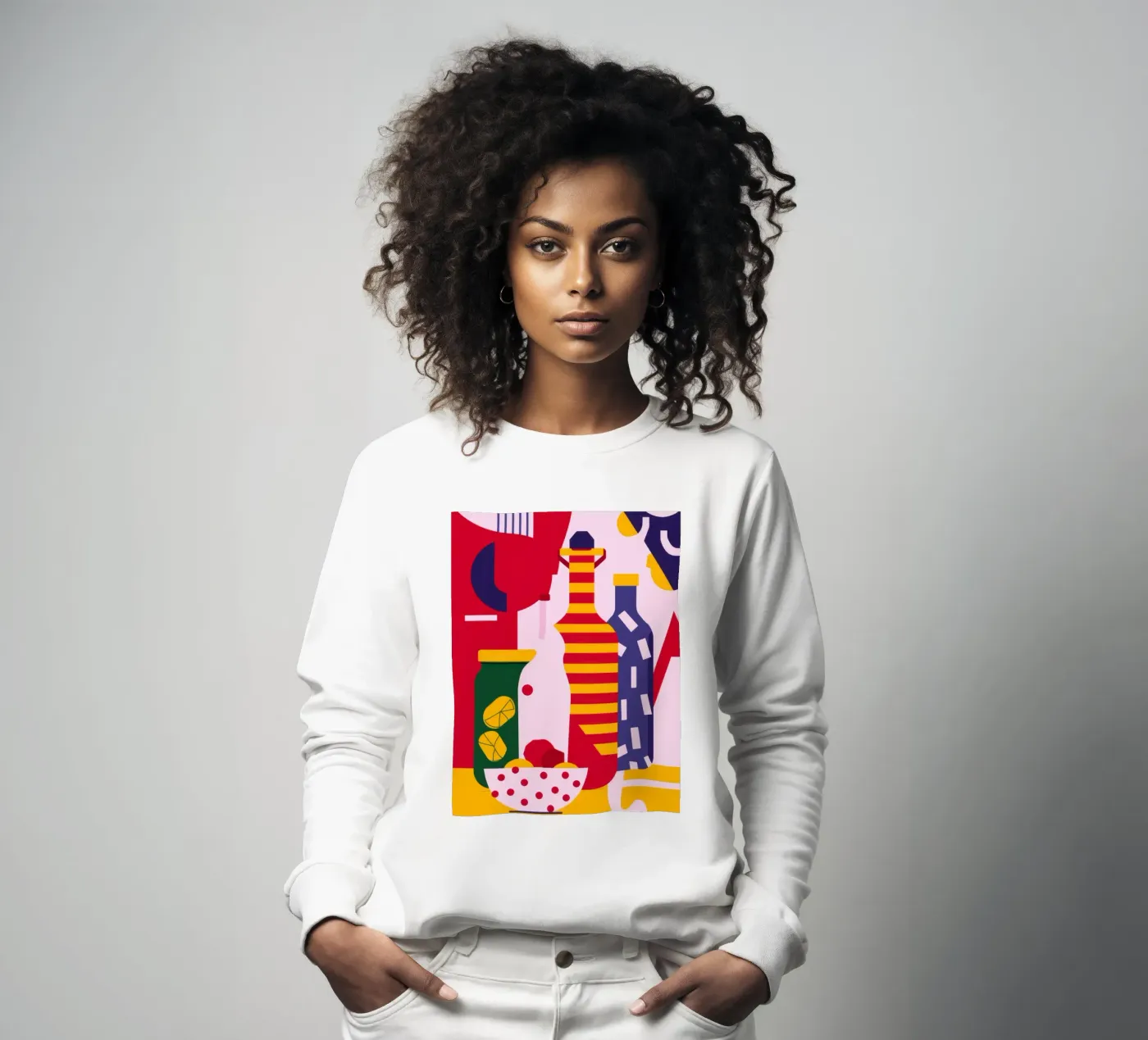 Abstract Kitchen Essentials sweatshirt by Nova Glaze